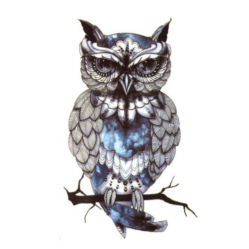 Mystic Owl Temporäre Tattoos Temporary Tattoos Klebetattoos Faketattoos Tattlook