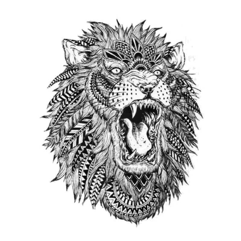 König der Löwen Temporäre Tattoos Temporary Tattoos Klebetattoos Faketattoos Tattlook