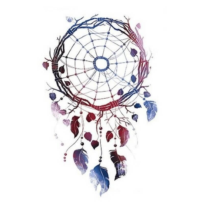 Dreamcatcher Temporäre Tattoos Temporary Tattoos Klebetattoos Faketattoos Tattlook