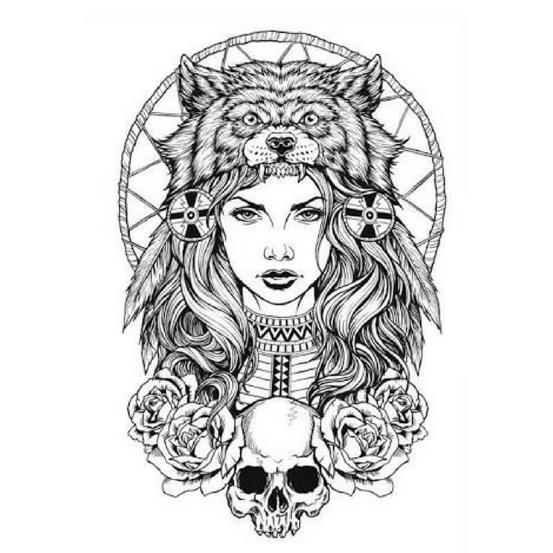 Maya Temporäre Tattoos Temporary Tattoos Klebetattoos Faketattoos Tattlook