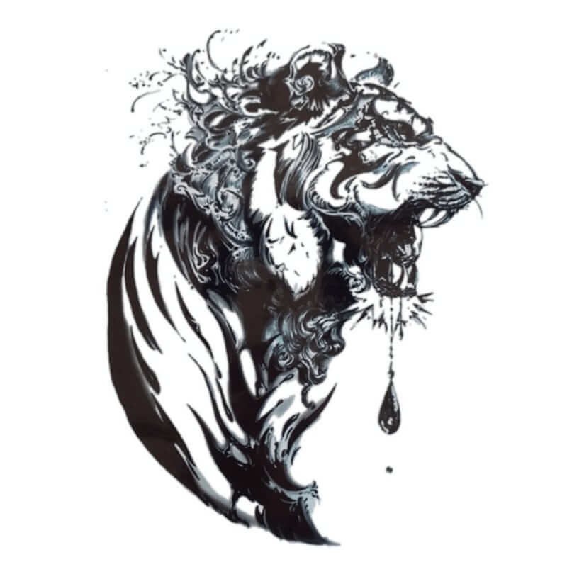 Tiger Temporäre Tattoos Temporary Tattoos Klebetattoos Faketattoos Tattlook