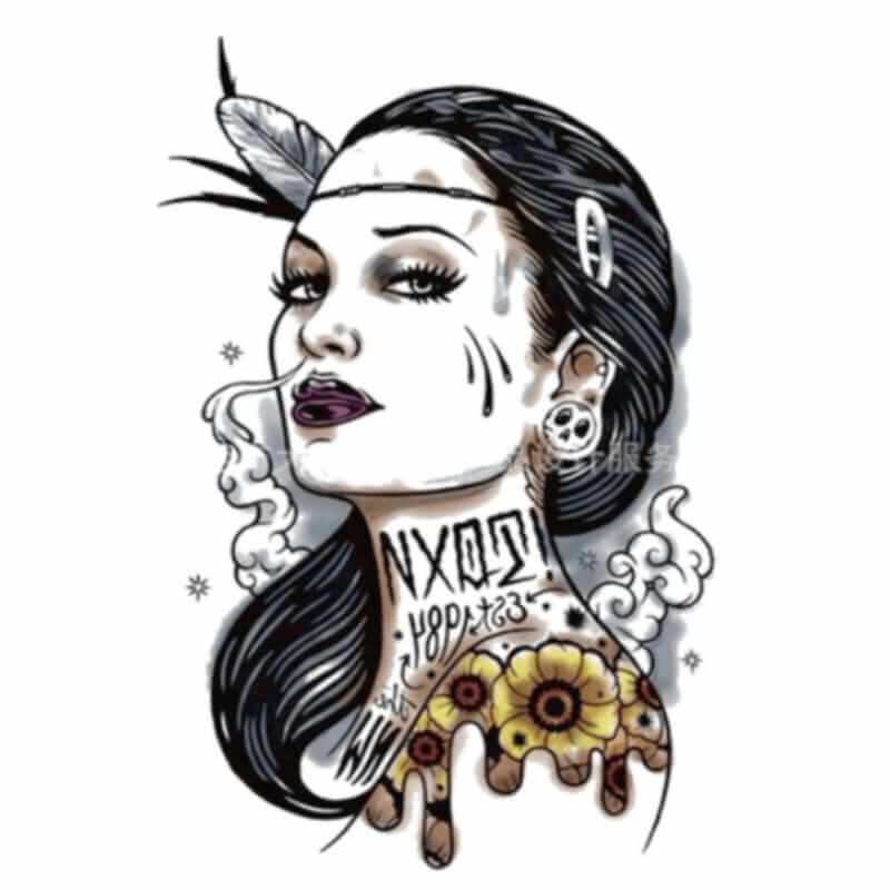 Jolie Temporäre Tattoos Temporary Tattoos Klebetattoos Faketattoos Tattlook