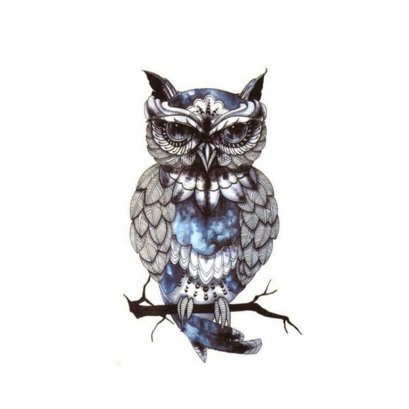 Mystic Owl Temporäre Tattoos Temporary Tattoos Klebetattoos Faketattoos Tattlook