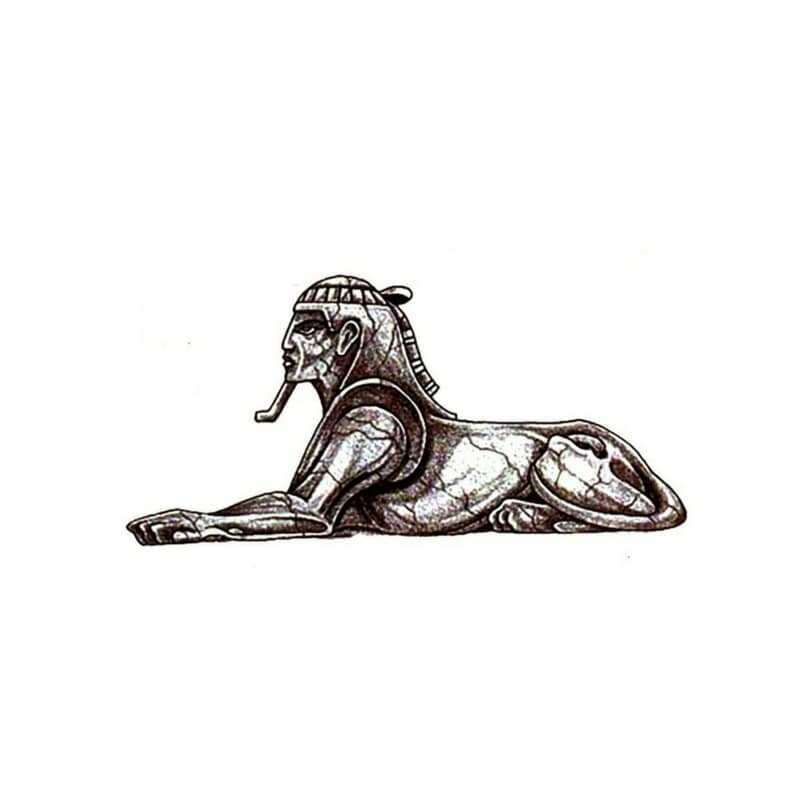 Sphinx Temporäre Tattoos Temporary Tattoos Klebetattoos Faketattoos Tattlook