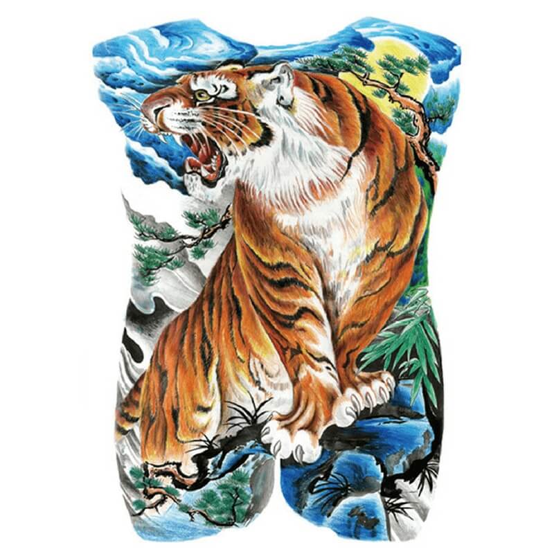 El Tigre Temporäre Tattoos Temporary Tattoos Klebetattoos Faketattoos Tattlook
