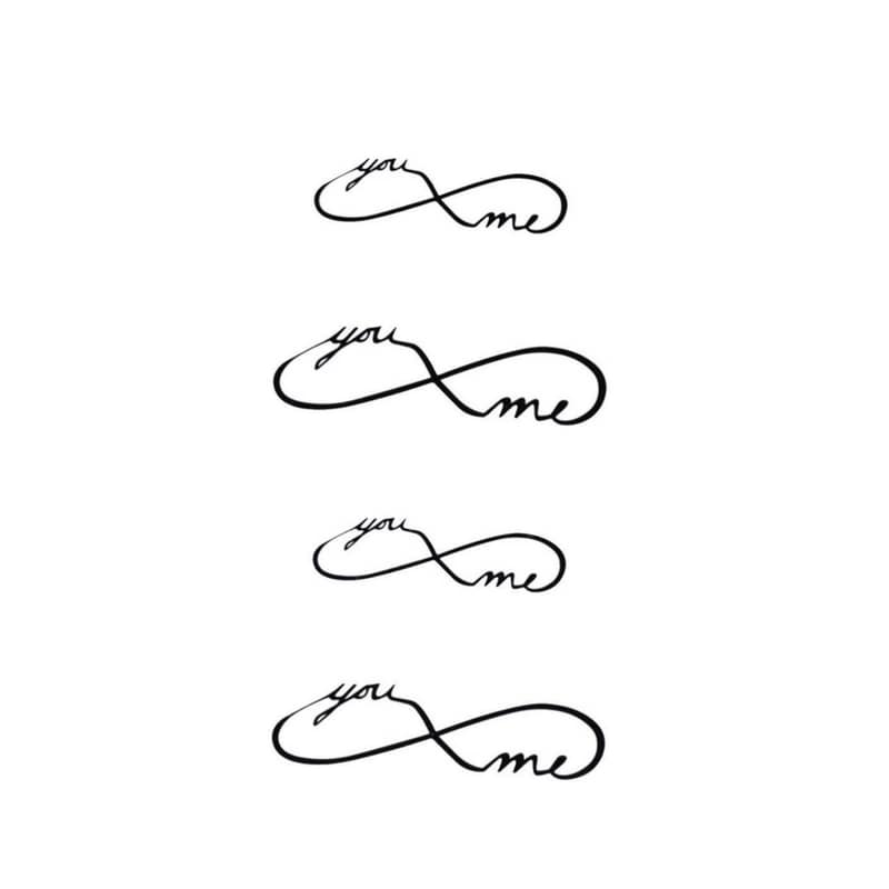 You & Me Temporäre Tattoos Temporary Tattoos Klebetattoos Faketattoos Tattlook