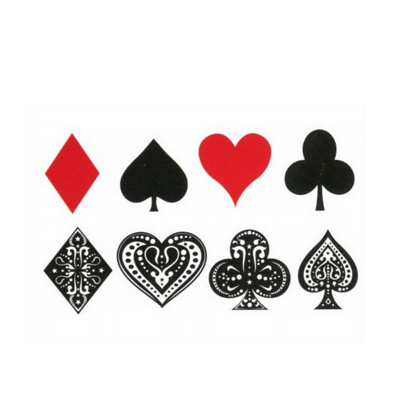House of Cards Temporäre Tattoos Temporary Tattoos Klebetattoos Faketattoos Tattlook