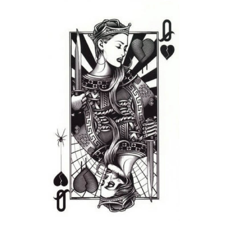 Queen Temporäre Tattoos Temporary Tattoos Klebetattoos Faketattoos Tattlook